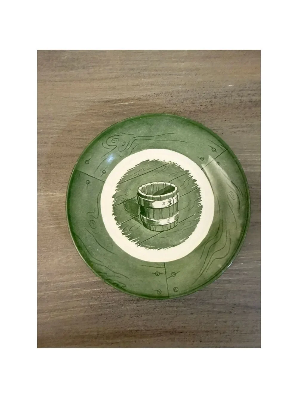Set of 6 OLD CURIOSITY SHOP Royal Green Bowls/Saucers